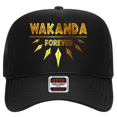 Forever Black Panter Hero Lover Trending Gift Idea High Crown Mesh Back Trucker Hat