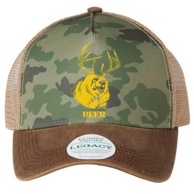 Funny Bear Plus Deer Equals Beer Deer Hunting USA Hunter Legacy Tie Dye Trucker Hat