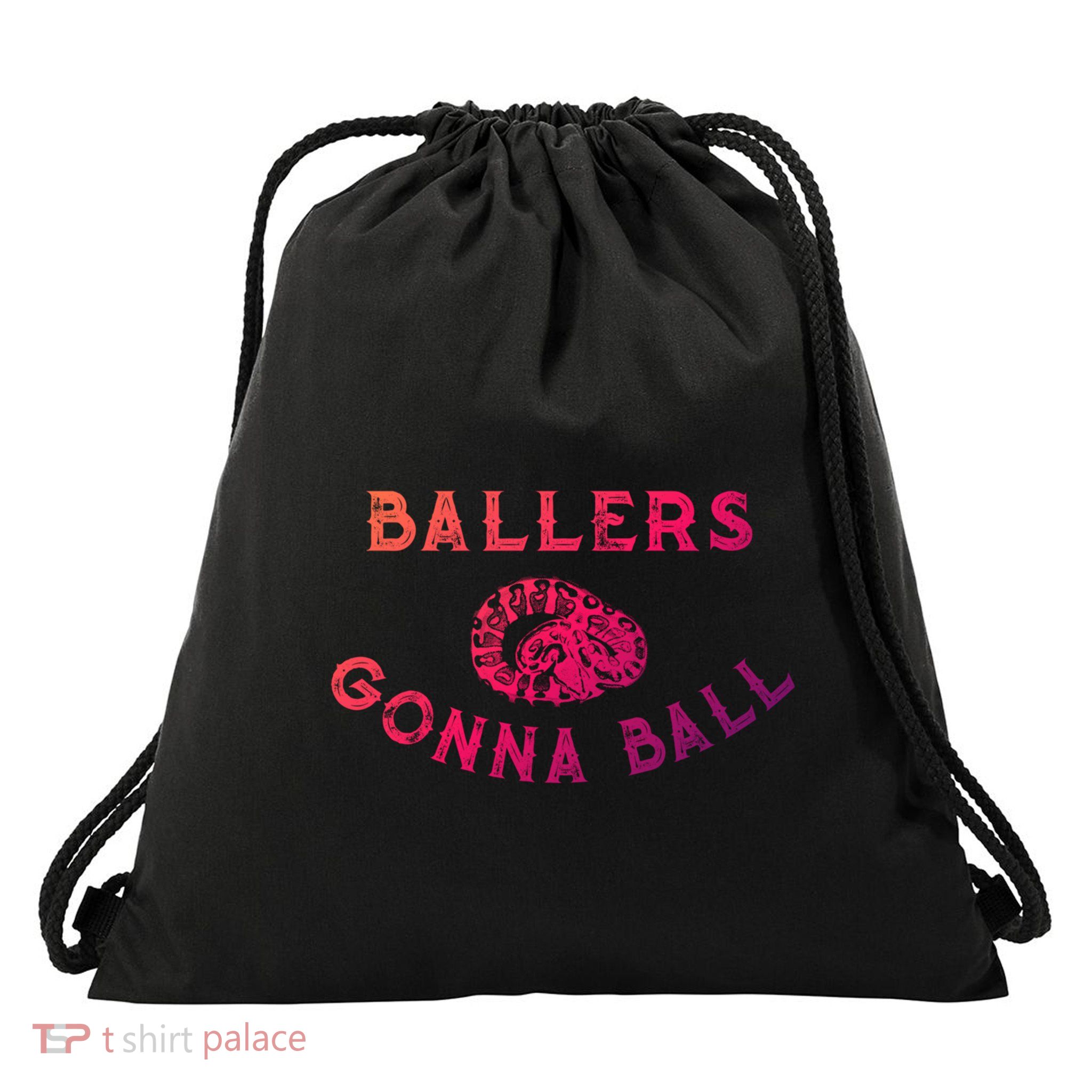 Funny Ball Python Snake Gift Herping Lovers Gift Drawstring Bag