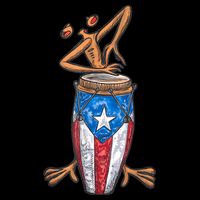 Funny Boricua Puerto Rican Coqui Taino Flag 16 in Basic Backpack