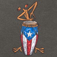 Funny Boricua Puerto Rican Coqui Taino Flag Cotton Canvas Backpack