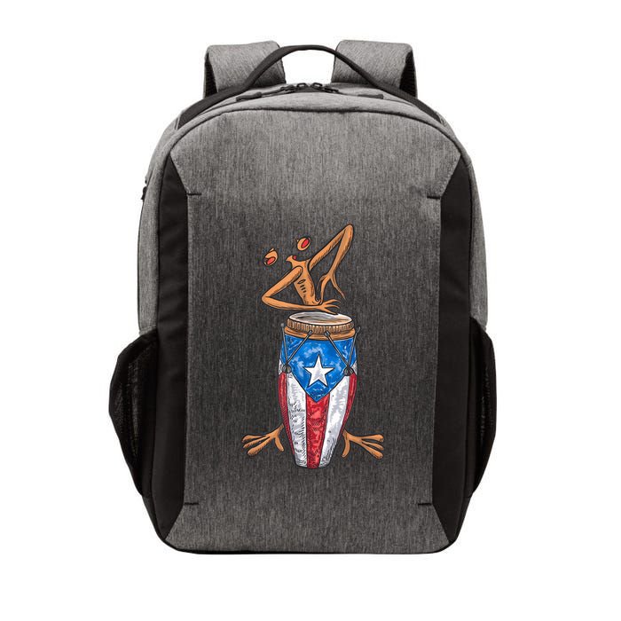 Funny Boricua Puerto Rican Coqui Taino Flag Vector Backpack