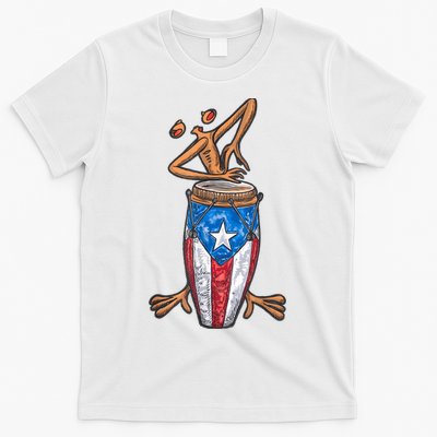 Funny Boricua Puerto Rican Coqui Taino Flag T-Shirt