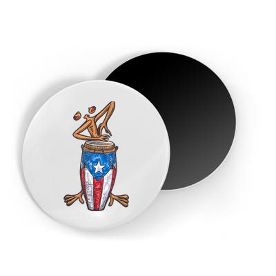 Funny Boricua Puerto Rican Coqui Taino Flag Magnet