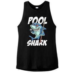 Funny Billiards Pool Shark Snooker Hall Joke Billiard Ladies PosiCharge Tri-Blend Wicking Tank