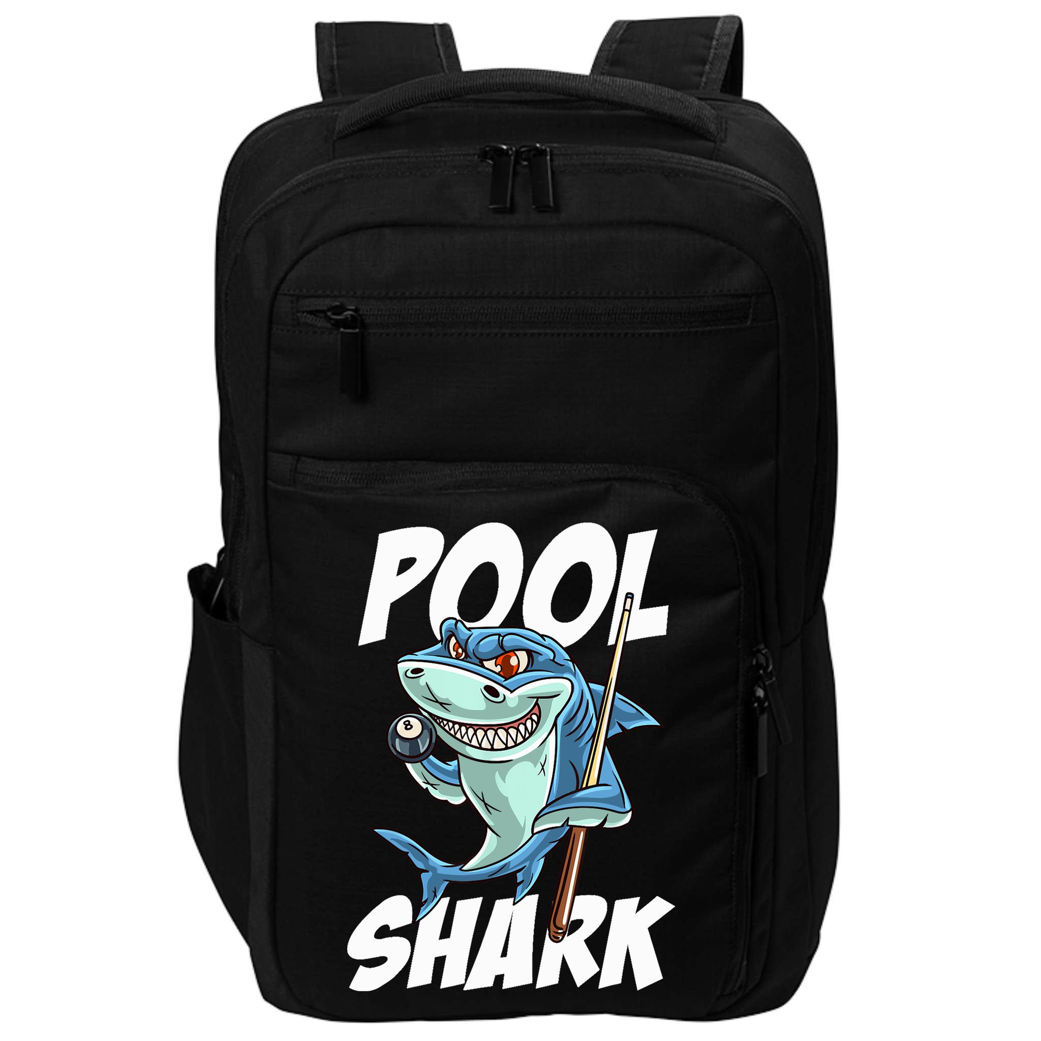 Funny Billiards Pool Shark Snooker Hall Joke Billiard Impact Tech Backpack