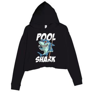 Funny Billiards Pool Shark Snooker Hall Joke Billiard Crop Fleece Hoodie