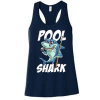 Funny Billiards Pool Shark Snooker Hall Joke Billiard Women's Racerback Tank