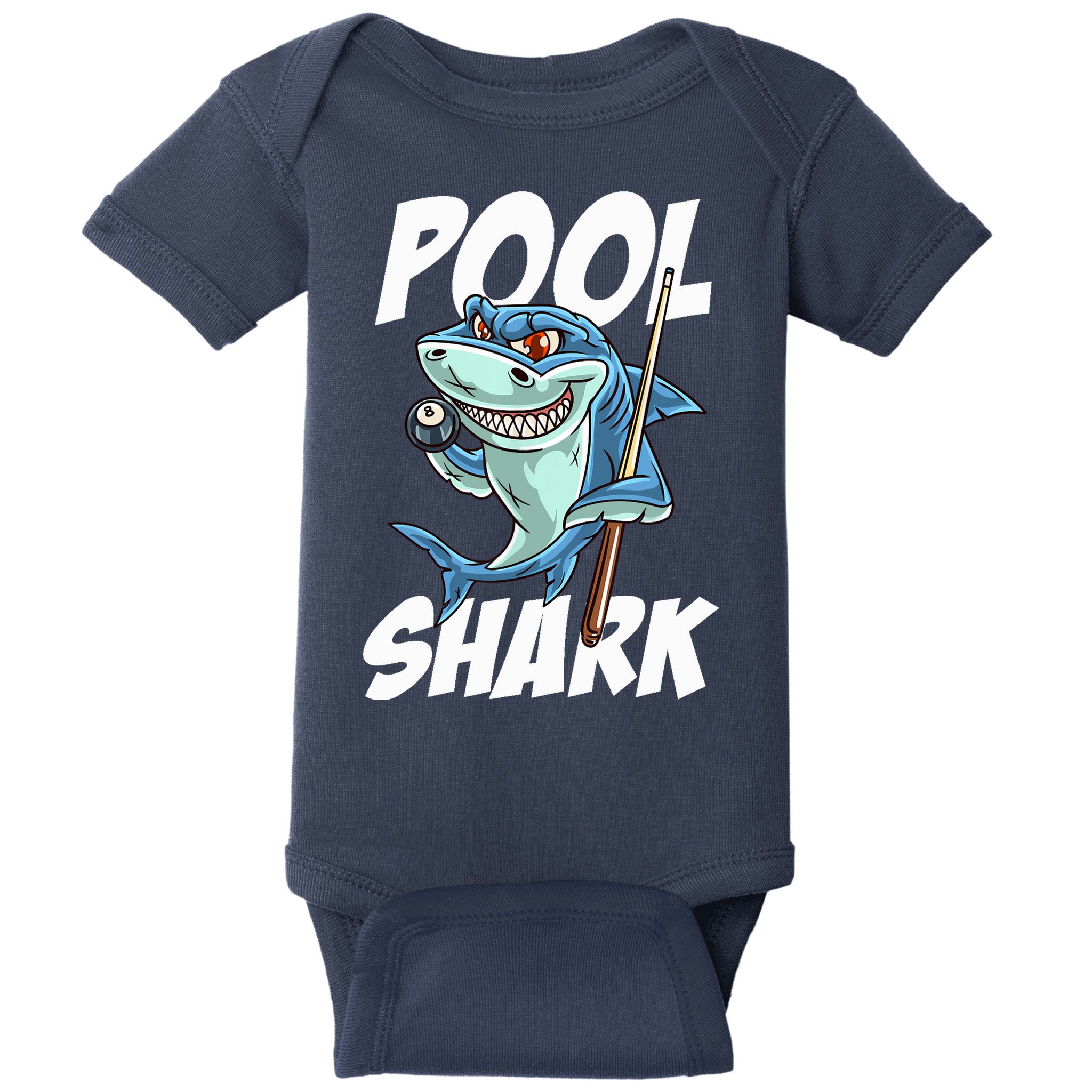 Funny Billiards Pool Shark Snooker Hall Joke Billiard Baby Bodysuit