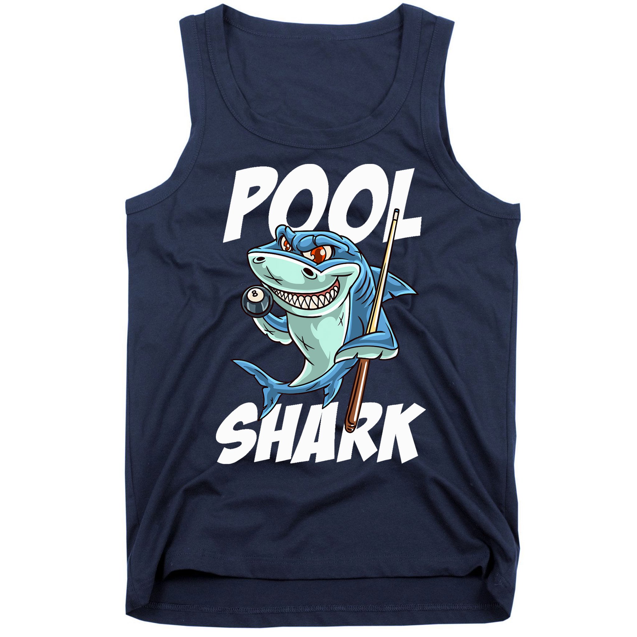 Funny Billiards Pool Shark Snooker Hall Joke Billiard Tank Top
