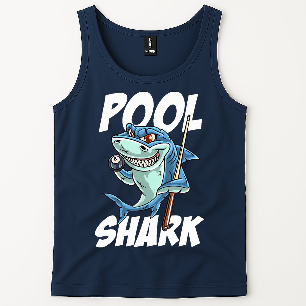 Funny Billiards Pool Shark Snooker Hall Joke Billiard Tank Top