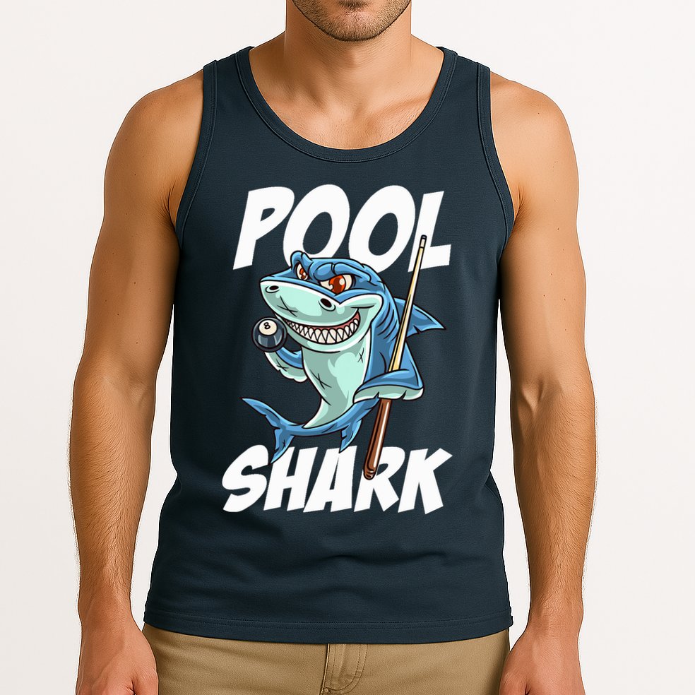 Funny Billiards Pool Shark Snooker Hall Joke Billiard Tank Top