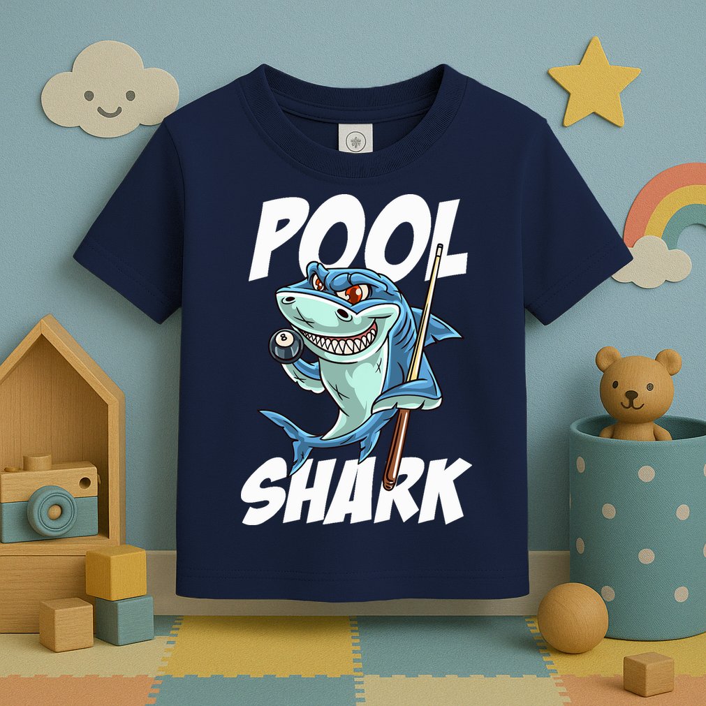 Funny Billiards Pool Shark Snooker Hall Joke Billiard Toddler T-Shirt