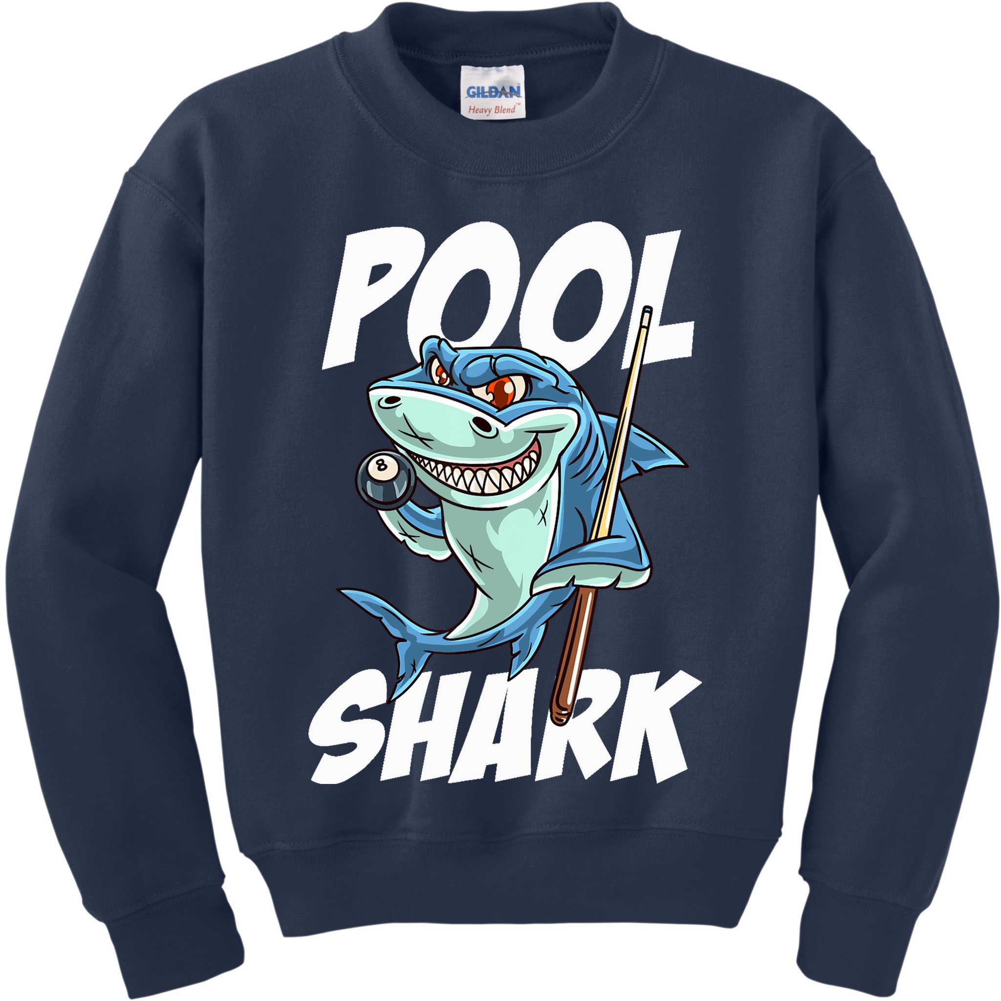 Funny Billiards Pool Shark Snooker Hall Joke Billiard Kids Sweatshirt