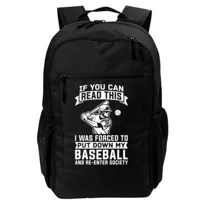 Funny Baseball Player Funny Gift Baseballer Meaningful Gift Backpack