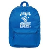 Funny Baseball Player Funny Gift Baseballer Meaningful Gift 16 in Basic Backpack