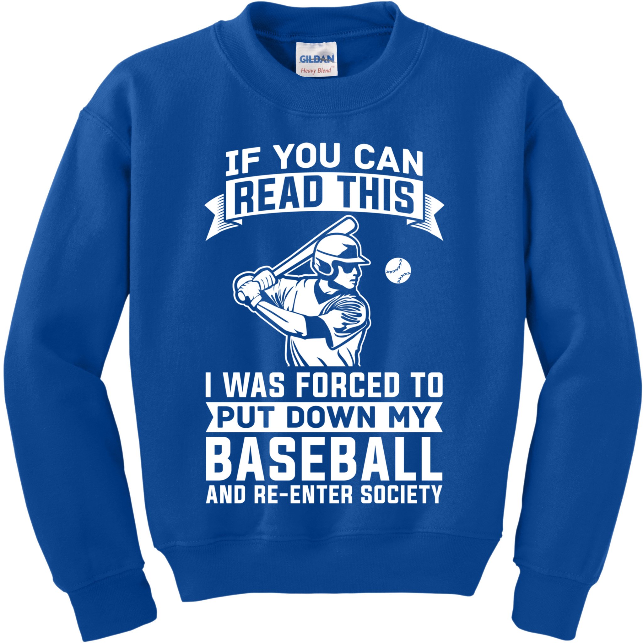 Funny Baseball Player Funny Gift Baseballer Meaningful Gift Kids Sweatshirt