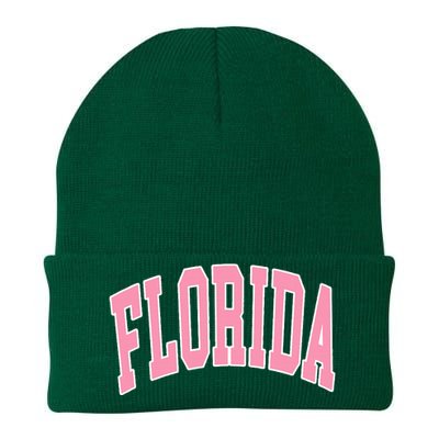 Florida Beach Preppy Pink Knit Cap Winter Beanie