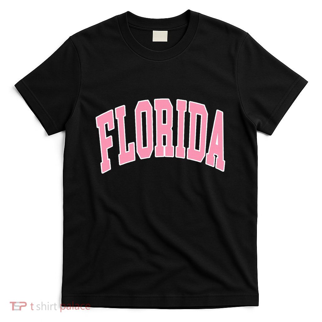 Florida Beach Preppy Pink T-Shirt