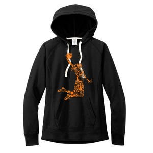 Female Basketball Player Women's Fleece Hoodie