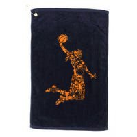 Female Basketball Player Platinum Collection Golf Towel