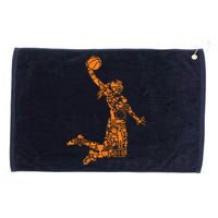 Female Basketball Player Grommeted Golf Towel