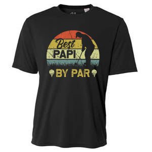 Funny Best Papi By Par Fathers Day Golf Lover Golfer Cooling Performance Crew T-Shirt