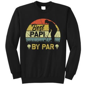 Funny Best Papi By Par Fathers Day Golf Lover Golfer Sweatshirt