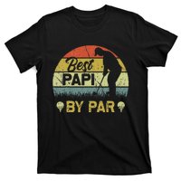 Funny Best Papi By Par Fathers Day Golf Lover Golfer T-Shirt