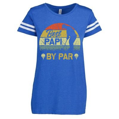 Funny Best Papi By Par Fathers Day Golf Lover Golfer Enza Ladies Jersey Football T-Shirt