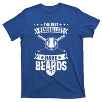 Funny Baseball Player Beard Gift Bearded Baseballer Cute Gift T-Shirt