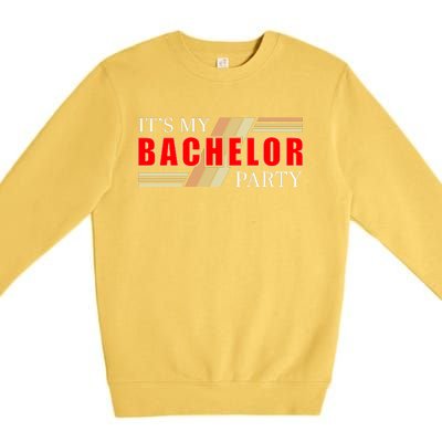 Funny Bachelor Party Graphic Premium Crewneck Sweatshirt