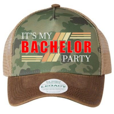 Funny Bachelor Party Graphic Legacy Tie Dye Trucker Hat