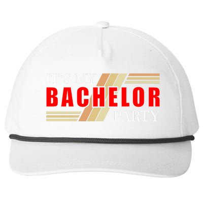 Funny Bachelor Party Graphic Snapback Five-Panel Rope Hat