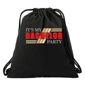 Funny Bachelor Party Graphic Drawstring Bag