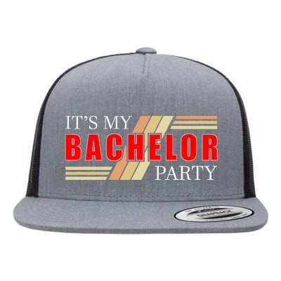 Funny Bachelor Party Graphic Flat Bill Trucker Hat