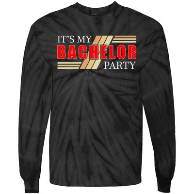 Funny Bachelor Party Graphic Tie-Dye Long Sleeve Shirt