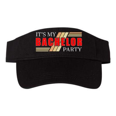 Funny Bachelor Party Graphic Valucap Bio-Washed Visor