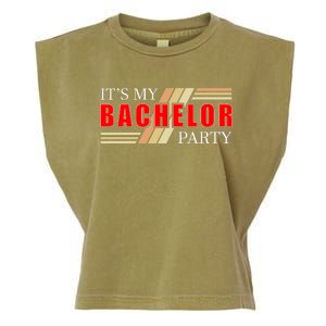 Funny Bachelor Party Graphic Garment-Dyed Women's Muscle Tee