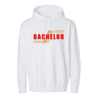 Funny Bachelor Party Graphic Garment-Dyed Fleece Hoodie