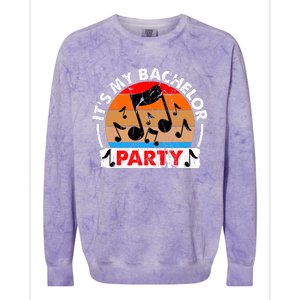 Funny Bachelor Party Graphic Colorblast Crewneck Sweatshirt