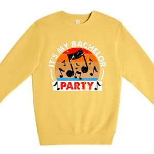 Funny Bachelor Party Graphic Premium Crewneck Sweatshirt