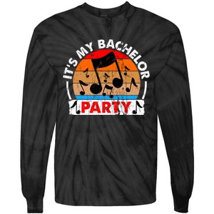 Funny Bachelor Party Graphic Tie-Dye Long Sleeve Shirt