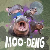 Famous Baby Pygmy Hippo Moo Deng Funny For Animal Lover Legacy Tie Dye Trucker Hat