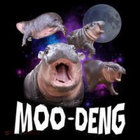 Famous Baby Pygmy Hippo Moo Deng Funny For Animal Lover City Backpack