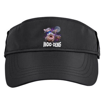 Famous Baby Pygmy Hippo Moo Deng Funny For Animal Lover Adult Drive Performance Visor