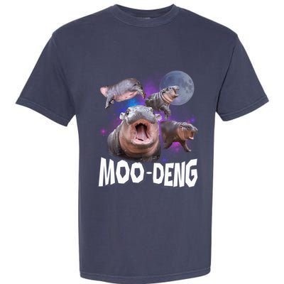 Famous Baby Pygmy Hippo Moo Deng Funny For Animal Lover Garment-Dyed Heavyweight T-Shirt