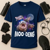 Famous Baby Pygmy Hippo Moo Deng Funny For Animal Lover Cooling Performance Crew T-Shirt