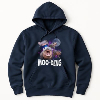 Famous Baby Pygmy Hippo Moo Deng Funny For Animal Lover Hoodie