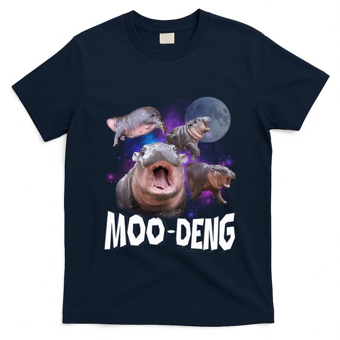 Famous Baby Pygmy Hippo Moo Deng Funny For Animal Lover T-Shirt